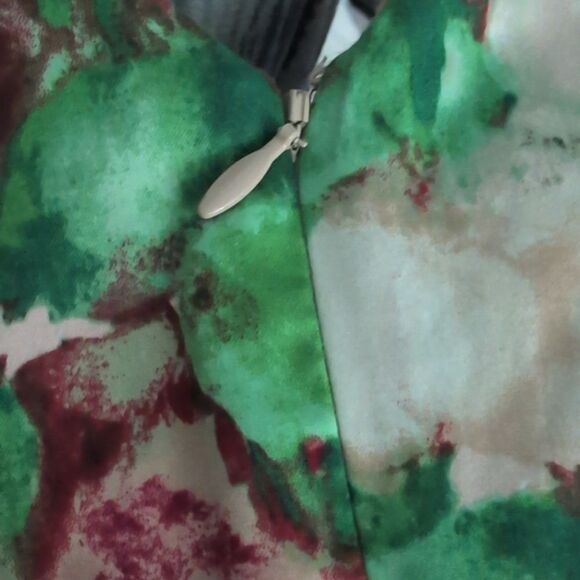 TALBOTS watercolor floral tie back sheath dress NWT Women's Size 2 Petite - Picture 11 of 12